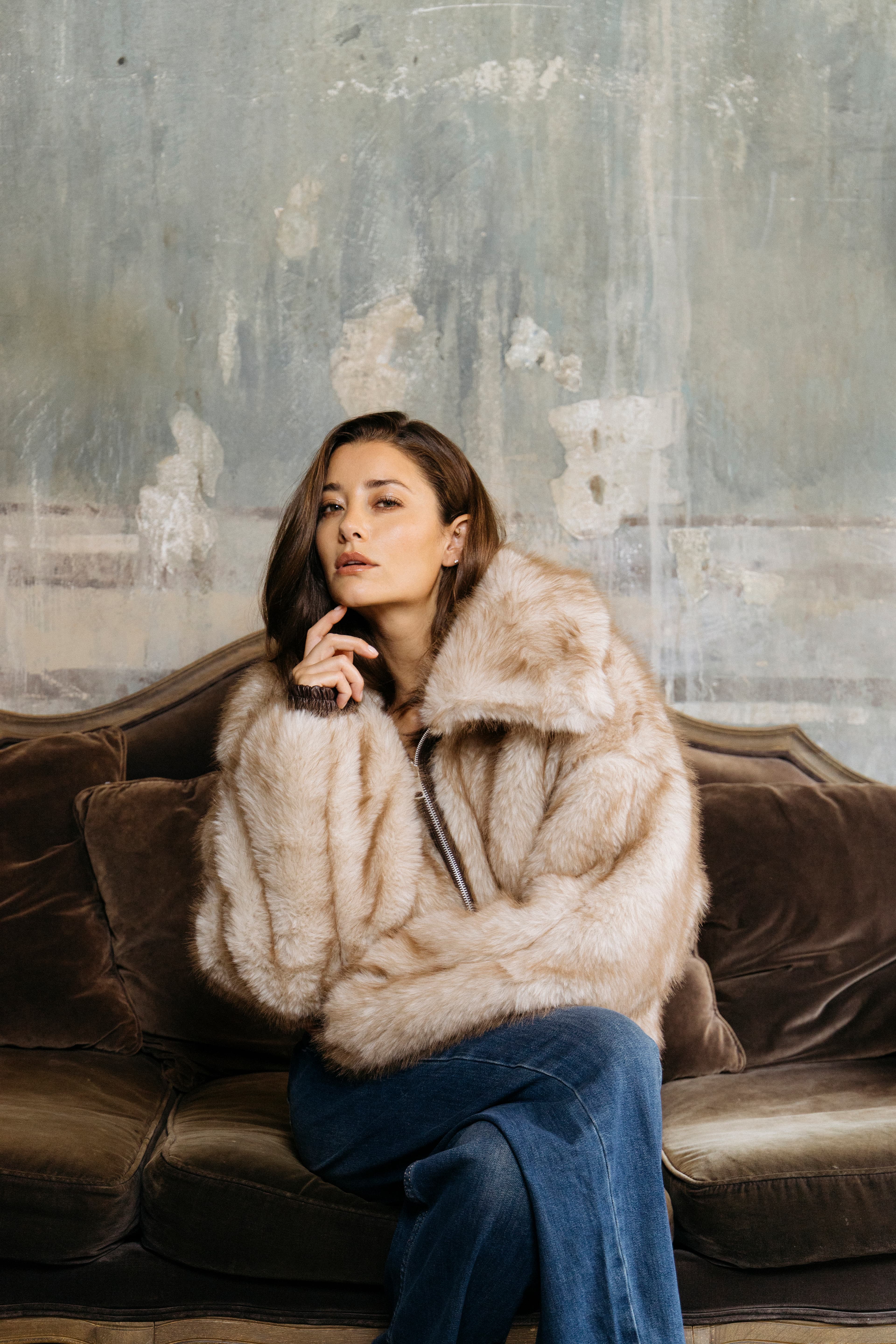 BOMBER REVERSIBILE IN PELLE E PELLICCIA