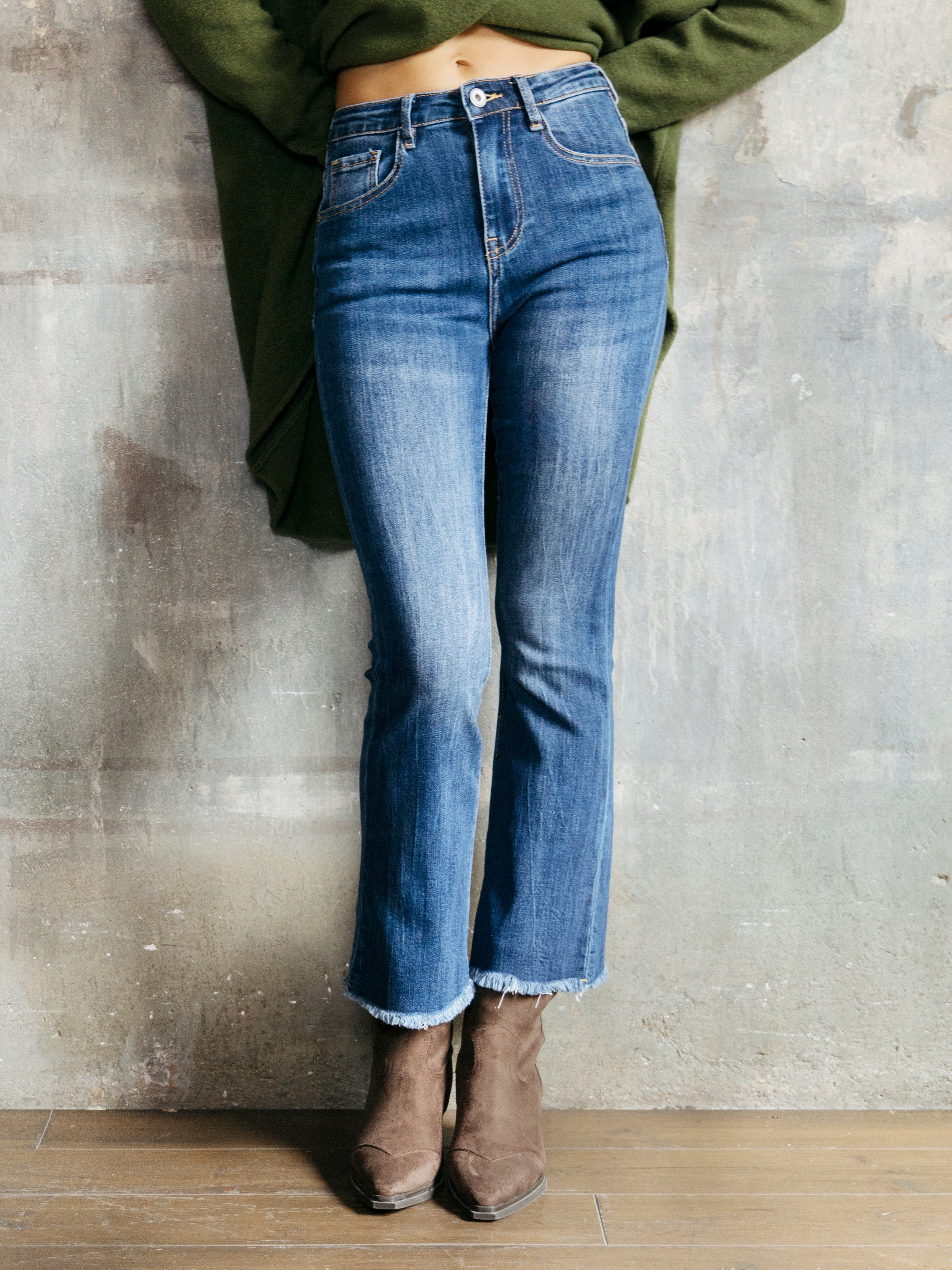 DENIM STRETCH CON FONDO SFRANGIATO