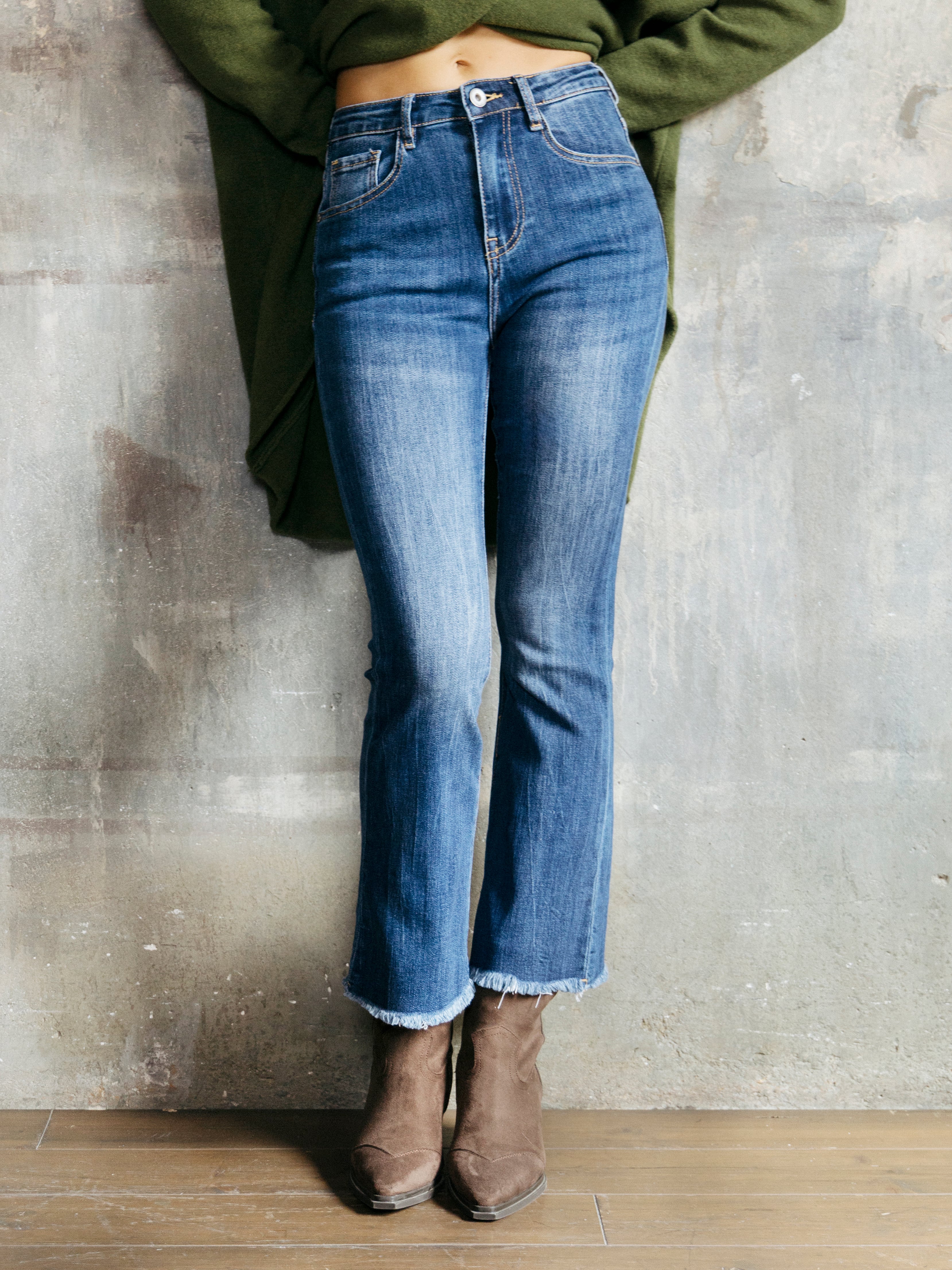 DENIM STRETCH CON FONDO SFRANGIATO