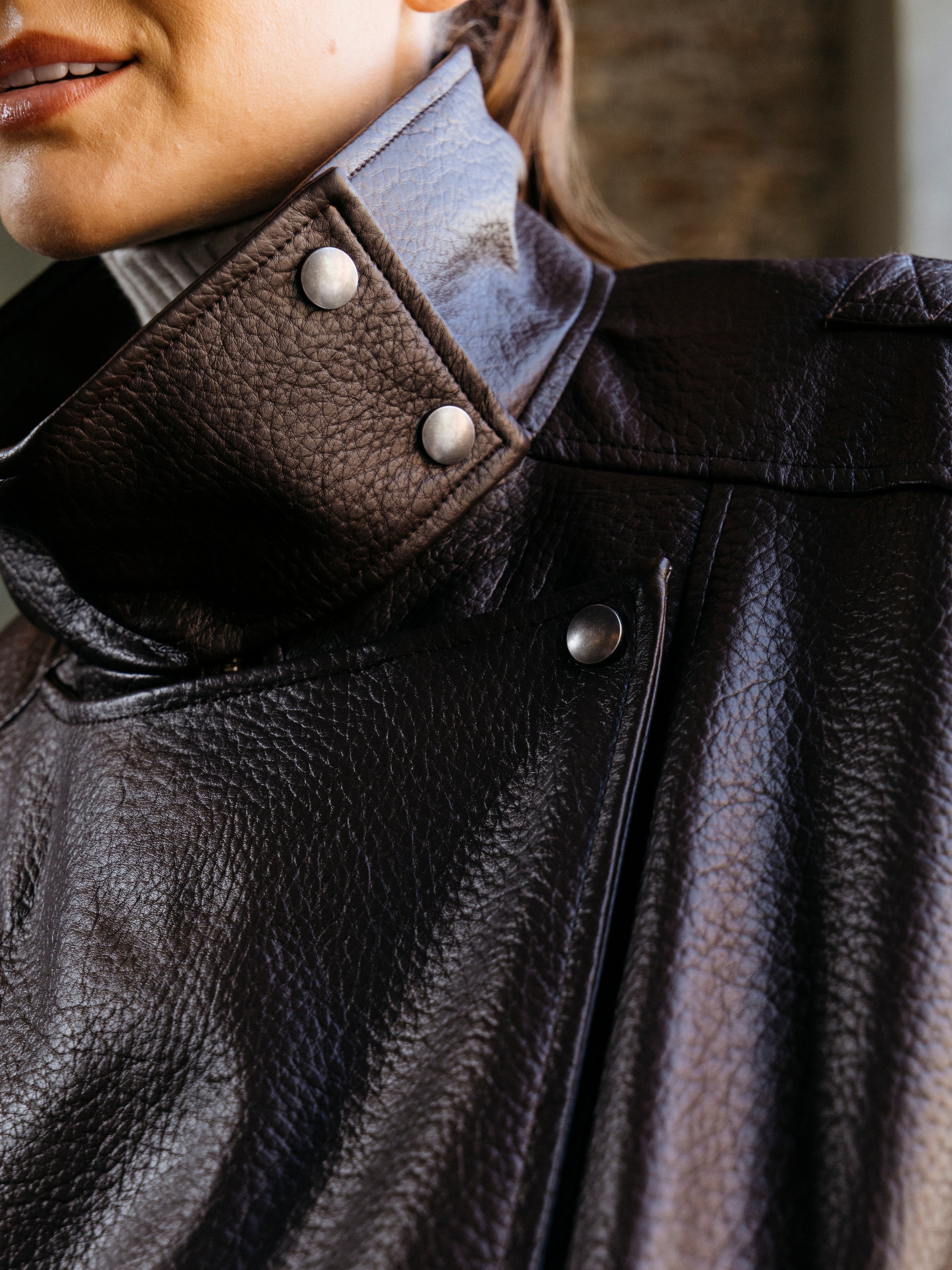 GIACCA BOMBER EFFETTO PELLE