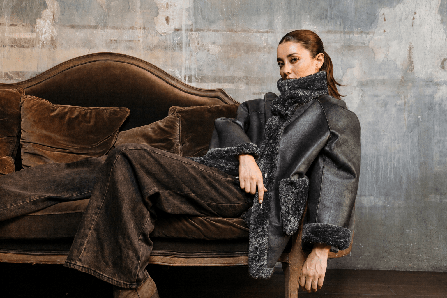 CAPPOTTO REVERSIBILE IN PELLE E PELLICCIA