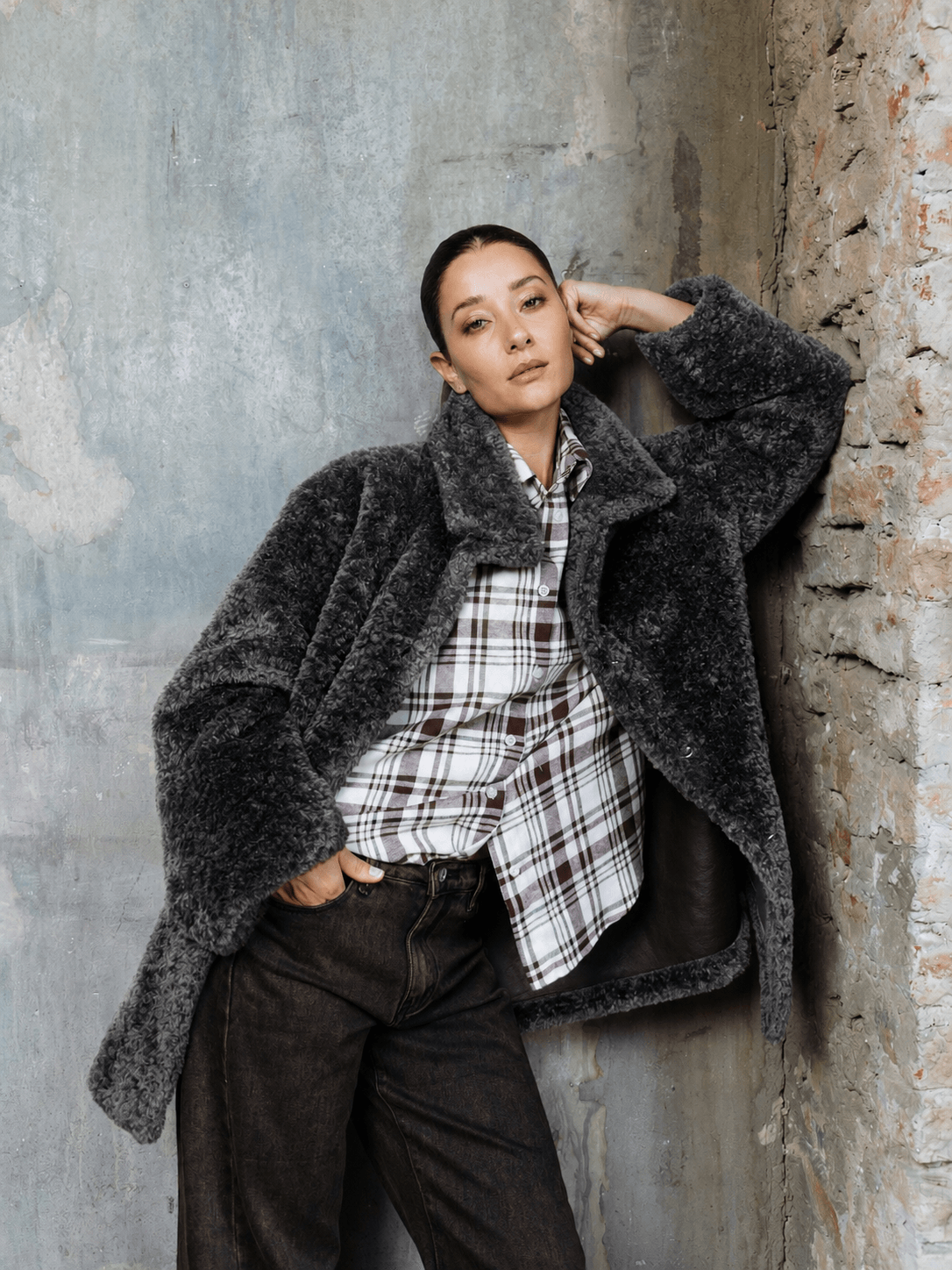 CAPPOTTO REVERSIBILE IN PELLE E PELLICCIA